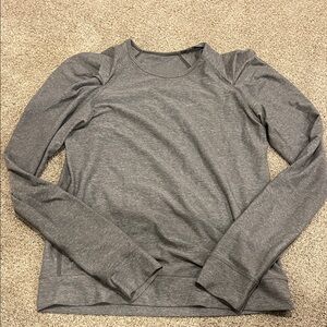 lululemon athletica Charcoal Long Sleeve Tee